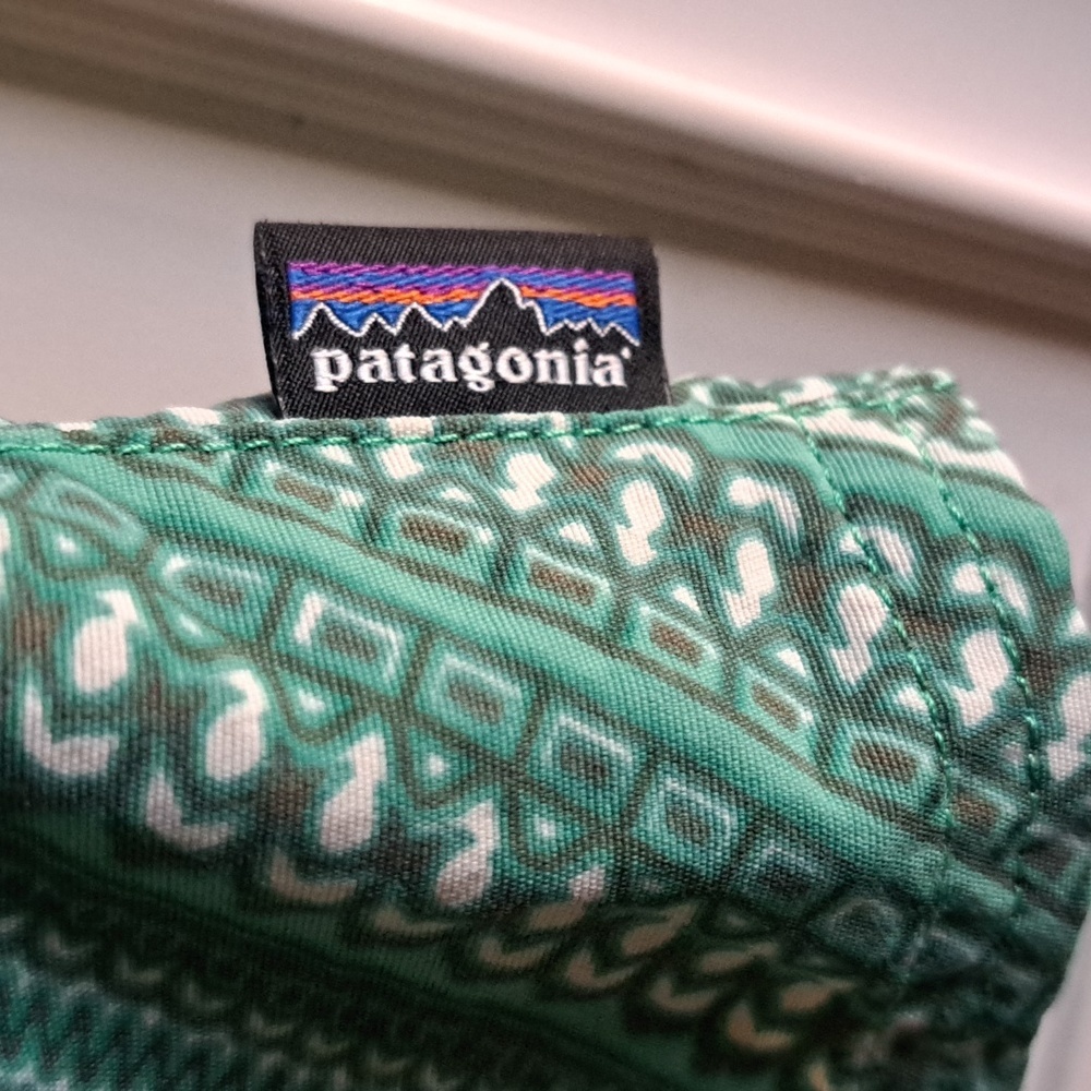 Patagonia Aztec Baggies Mini Nylon Skirt With Pockets Green Size Small NWOT - Picture 5 of 8